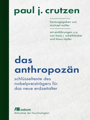 cover image of Das Anthropozän